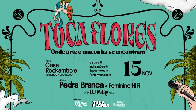 toca flores cartaz